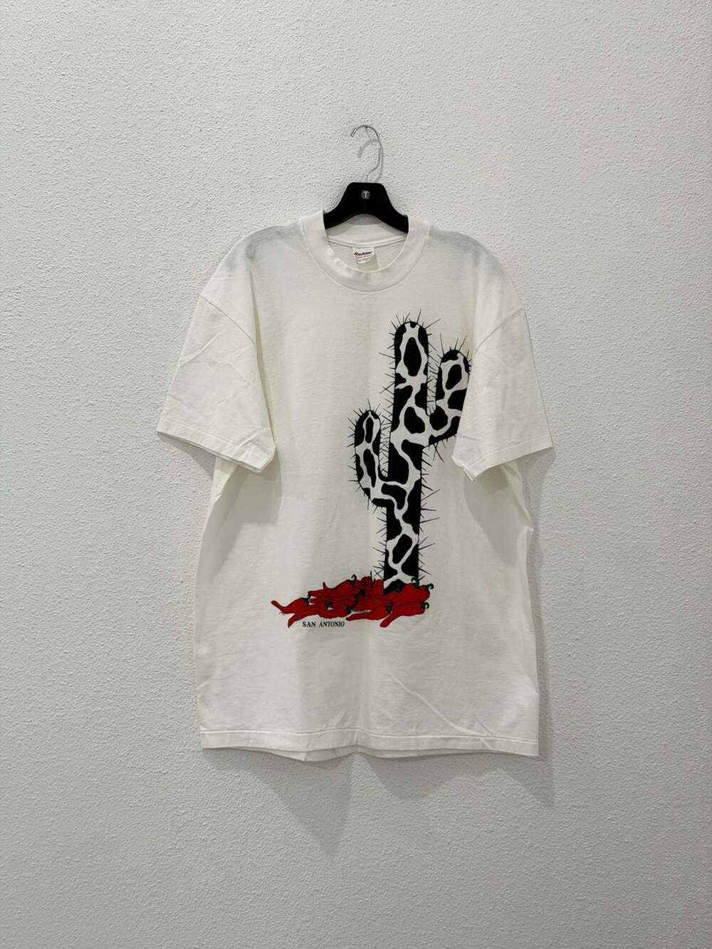 Vintage 90s San Antonio Cactus Chili Pepper Graphic T-Shirt XL